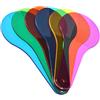 Wpppan Set di 6 pagaie colorate, filtro colore ottico, piastra Montessori educativa scienza educativa pittura a colori disegno cognizione scienza, ruote colorate per l'artista, strumenti di apprendimento e