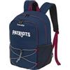 travelite NFL Zaino New England Patriots, zaino sportivo in nylon resistente con scomparto laptop imbottito 13 pollici, aggancio al trolley e schienale imbottito