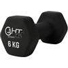 G5 HT SPORT Manubri O Manubrio in Neoprene da Palestra E Home Gym Antiscivolo da 0.5 a 6 kg Coppia O Singolo (1 x 6 kg)