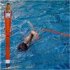KGufHDc Scala di Corda per la Fuga Asta di Salvataggio Emergenza, Gancio Sicurezza for Piscina Regolabile in FRP, Design Luminoso e Riflettente ad Alta visibilità
