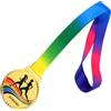 Beaupretty Medaglia Running Awards con cordino, in lega di zinco, finitura