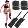 BAKAJI Set 2 Pesi per Caviglie e Polsi da 2,25 Kg Allenamento Palestra Aerobica Fitness Potenziamento Muscolare in Tessuto Neoprene con Fibbia Regolabile e Chiusura Strappo Peso Totale 4,5 Kg