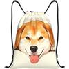 Zelinge Divertente zaino con coulisse zaino da palestra, Carino cucciolo | Borsa a tracolla per sport, nuoto, yoga