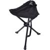 RiToEasysports Sedia da viaggio, 200 kg di carico carico per persone treppiede pieghevole da tavolo da campeggio all'aperto (BLACK)