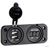 OSCULATI Voltmetro Digitale e Presa USB Doppia 4.8A