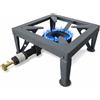 INTEC - Fornello a gas 7500W professionale, capacità 200Kg, tutto in ghisa, 4 piedi rinforzati - Fornello professionale per cottura su mercato, marmellata, paella