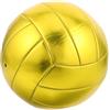 DOITOOL Pallone da Pallavolo Standard Taglia 5, Oro, PVC per Adulti | Finitura Metallizzata Lucida, Superficie Motivo Luminoso, Resistente All'abrasione, per Scuola e Outdoor