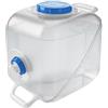 Generic Borsa da serbatoio pieghevole per uso alimentare da 16 litri con beccuccio | Contenitore per l'acqua pieghevole, 16 l, per uso alimentare, con beccuccio, per auto, sopravvivenza, campeggio