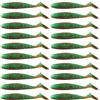 CAZSTYK Esche morbide Crankbaits T Tail da 20 per Acqua | Oscillazioni artificiali per acqua salata, swimbait con a paletta esche morbide per acque dolci e