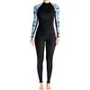 YGMNQAL Muta da sub monopezzo in neoprene 3 mm donna | Costume da bagno intero for subacqueo Mantieni caldo maniche lunghe Surf Nuoto Kayak Apnea