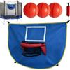 Générique Trampolino Basketball Hoop - 3 Palline, Pump Included, Backyard Bounce Game | Triangular Support, Indoor Outdoor Play, Family Practice, Garden Park Party Fun, Skill Training, Parent Child Activity