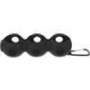 Toyvian Custodia per Palline da Golf, Borsa Porta Palline da Golf in Silicone, 3 Scomparti Indipendenti, Nera, Protezione e Accesso Rapido, per Competizioni e Allenamento, per Golfisti