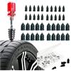 Vaeltor Kit di riparazione pneumatici per auto e moto, 41 pezzi, strumento | Fissaggio rapido per forature di pneumatici tubeless. Il kit da 41 pezzi include chiodi di riparazione e driver per auto