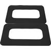 Hemobllo 2 Pezzi Patch per Scatola Pinna da Surf 9 Pollici in PVC Nero per | Compatibile Paddleboard, Installazione Semplice, Taglio Preciso