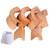 Baoblaze Set da 6 Tasche Biliardo Replacement in Pelle Spessa con Cuciture Rinforzate per Tavolo Biliardo Standard con Ganci per Palle per, Set Tasche 6 +6 Corde