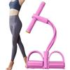 Generic Fascia di resistenza per esercizi per addominali, braccia, gambe, spalle | Fascia di resistenza a 6 tubi per pedali, addominali, schiena, braccia, gambe, spalle, per casa, palestra, viaggi, dormitorio