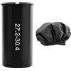 JRSHIRLEYLTD 1 adattatore per reggisella per bicicletta, 27,2 mm - 30,4 mm, con 1 sella per bicicletta