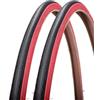 DQZJXVMKLWT Compatibile con pneumatici Kenda 700x23C 1 confezione Accessori | Ultraleggero 430 g Max 110 PSI Rosso Giallo Side Retro Road Style