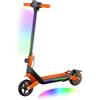 E-RIDES Monopattino Elettrico per Ragazzi U8 Fuoristrada - Doppia Sospensione - 16km/h Max, 10km Autonomia - Pieghevole e Leggero (6.7kg) - Motore 110W - Per Bambini 8-16 Anni (Arancio)
