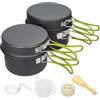 Generic Campeggio Pot antiaderente pentole piastre | Pentole da campeggio per cucina all'aperto picnic 2 a 3 persone escursionismo zaino in spalla