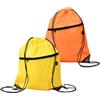 Sxingh Confezione da 2 sacchetti da palestra con coulisse, giallo e arancione, con coulisse, sacca da palestra regolabile, con chiusura lampo, per sport, viaggi, scuola e spiaggia