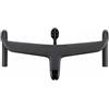 AHSUTPMB Attacco Manubrio Manubrio per Bici da Strada in Carbonio Barra piegata da Corsa Ultraleggera Accessori per Biciclette integrati da 380-440 mm(420x135mm)