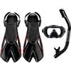 Generic Anti Nebbia 180 Gradi Vista Panoramica ARA Occhiali per Adulti Scubas Diving Copertura Viso Pesca Subacquea Apnea Copertura Del Viso Anti Fog Snorkel