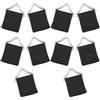 BESTOYARD 10 Set Anelli Triangolari per Trampolino, Metallo Nero | Ricambi per Rete e Telo, Struttura Robusta e Sostituibile, Uso Esterno, Set per Attività All'aperto