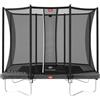 BERG Ultim Favorit Regular - Trampolino rettangolare, con rete di sicurezza Comfort, telo per saltare Airflow, copertura del bordo resistente ai raggi UV, robusto telaio in acciaio