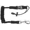 QSTDGVPW 3 Pezzi Cinghia Pagaia Kayak con Laccio Elasticizzato E Fibbia Cordino a Spirale per Canna da Pesca Tether Fissaggio Attrezzatura Nautica Ad, 2 Pezzi