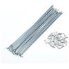 GMZQSN Spokes 13G 173-265mm con argento Tone Nipples - Zincato Bike Wheel Spokes for MTB Road Bike Wheel Repair(36 pezzi 193 mm)