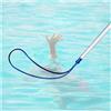 KJoBDwz Scala a Corda Portatile Gancio di Sicurezza for Piscina con Asta telescopica, for nuotatori Che annegano