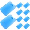 Homoyoyo 10 Pezzi Blocchi Ghiaccio Riutilizzabili per Frigorifero Campeggio | Pe Blu, Design Salvaspazio Portatile, per Lunch Box e Coolers, Uso Casa e Ufficio