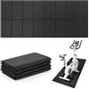 Hahorpa Tappeto Tapis Roulant, Tappetino Palestra Antiscivolo per Casa e Cyclette | Tappetino Anti-Vibrazione & Stabile, Pieghevole per Walk Pad, Tapis Roulant Portatile Yoga e Corda, Silenzioso & Resistente