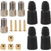 Abaodam Kit Freno Bici Idraulico 59 in Ottone e Acciaio Inox | Tubo in Pvc, Coperture Protettive in Gomma Incluse, Accessori per Impianto, Prestazioni Precise e Stabili