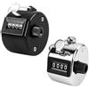 ZYLWLDP 2 Pezzi Contatore Manuale, a Cricchetto 4 Cifre, Contatore di Passaggio Portatile per Contatore Manuale Persone, Sport, Inventario, Conto Righe per Maglieria, Monitoraggio Accurato del Tuo