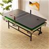 Generic Tavolo da biliardo e ping pong, design pieghevole 2 in 1, uso interno, allenamento di precisione a cinque punti, piedini in acciaio al carbonio resistenti