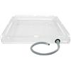 Generic Vassoio Doccia Portatile PVC 80X | leggero e compatto, valvola di scarico laterale, per esterno, adatto a bambini e animali