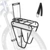 MEGHNA Portapacchi anteriore per bicicletta, in acciaio ad alto tenore di carbonio, per ruote MTB/700C da 24-29
