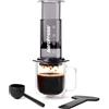 AeroPress Clear Black Coffee Press, French Press tutto in uno, macchina da caffè manuale stile espresso e pour-over, infusione in 2 minuti, piccola macchina portatile da viaggio e campeggio
