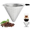 Generico Coffee Filter Cup - Reusable Stainless Steel Pour Over | Çhemex Fit | Paperless Metal Dripper Delivers Clean Filtration—reusable For Kitchen, Dorm, Cafe & Apartment Coffee Brewing