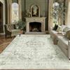PureCozy Tappeto Salotto Verde 200x300cm Vintage Tappeti Grande Carpet Antiscivolo Lavabile in Lavatrice Cameretta Soggiorno Camera da Letto Office Carpets Morbido Pelo Corto Rug