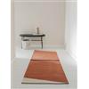 benuta Pop Lenny - Tappeto in cotone color terracotta, 70 x 200 cm, 100% cotone, stile astratto, geometrico, a righe, minimalista, naturale, retrò, facile da pulire per il soggiorno