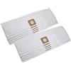 vhbw 10x sacchetto compatibile con Bosch UniversalVac 15 aspirapolvere - 32cm x 22cm Bianco