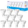 Yexati Lampadine Led Gu10,7W(Equivalente A 50W), Luce Bianco natura 4000K,550 Lumen Faretto Led,Non Dimmerabile,10 Pezzi