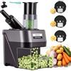 YUCHENGTECH Cubettatrice Verdure Elettrico con 3 Dischi a Lame 100W