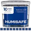 HUMISAFE Scatole antiumidità | Confezione da 10 pezzi da 600 ml | Deumidificatore armadio | Antiumidità armadi | Assorbe l'umidità casa armadi | Deumidificatore camera