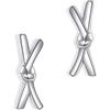 YAFEINI Karate orecchini 925 Karate orecchini per arti marziali gioielli regali per le donne, 0.47*0.17inch (12*4.5mm), Argento sterling, Nessuna pietra preziosa
