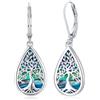 Friggem Orecchini Albero della Vita, Orecchini Pendenti in Argento Sterling 925 per Donna, Orecchini Pietra di Luna Gioielli Regalo per Donne Ragazze Mamma Sorella