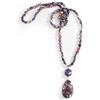 Mikovivi Collana Bohémien, Collana con Perline di Pietre Naturali | Collana Lunga con Perline di Pietre Naturali Collana Chakra Grosso Bohémien Fatta a Mano per Donna